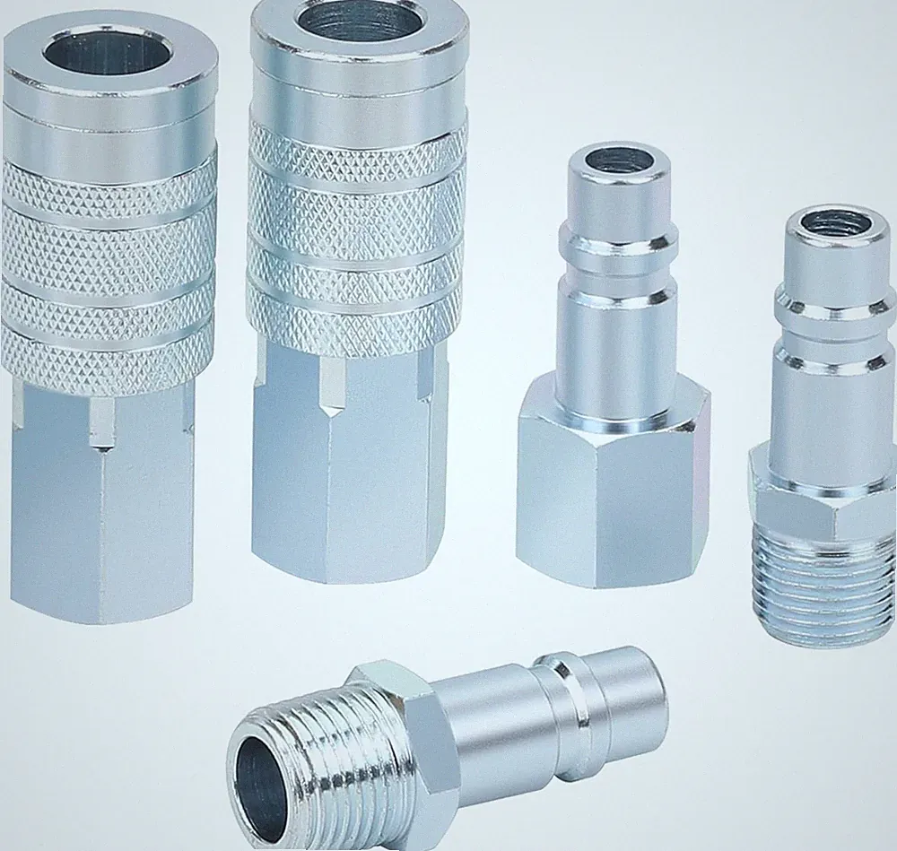 1/2” Air Hose Fittings Set, High Flow 2PCS I/M Industrial Type Coupler with 1/2”