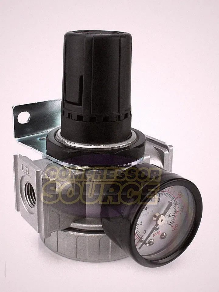 1/4" Compressor Inline Compressed Air Industrial Regulator Heavy Duty Large Body
