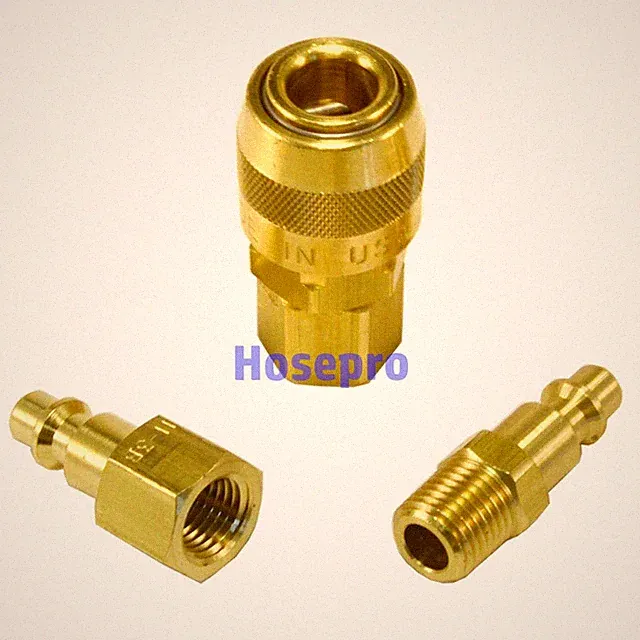 1/4 NPT Air Hose Fittings M Style Tool Line Compressor Construction Coupler Plug