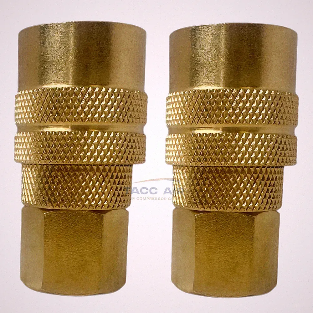 2 Pack Industrial M style Air Compressor Quick Connect Coupler 1/4" NPT Female