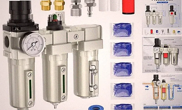 3/4" NPT Air Compressor Water Separator, Industrial Grade 3 Stage Air 3/4NPT