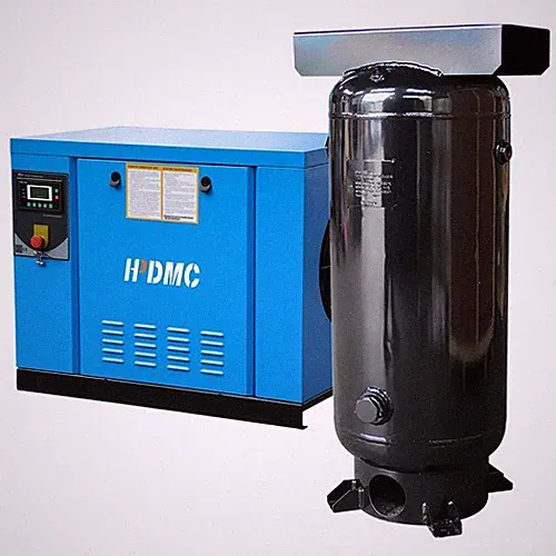 3Phase 10HP 460V 125PSI Rotary Screw Air Compressor w/60Gal ASME Tank Industrial