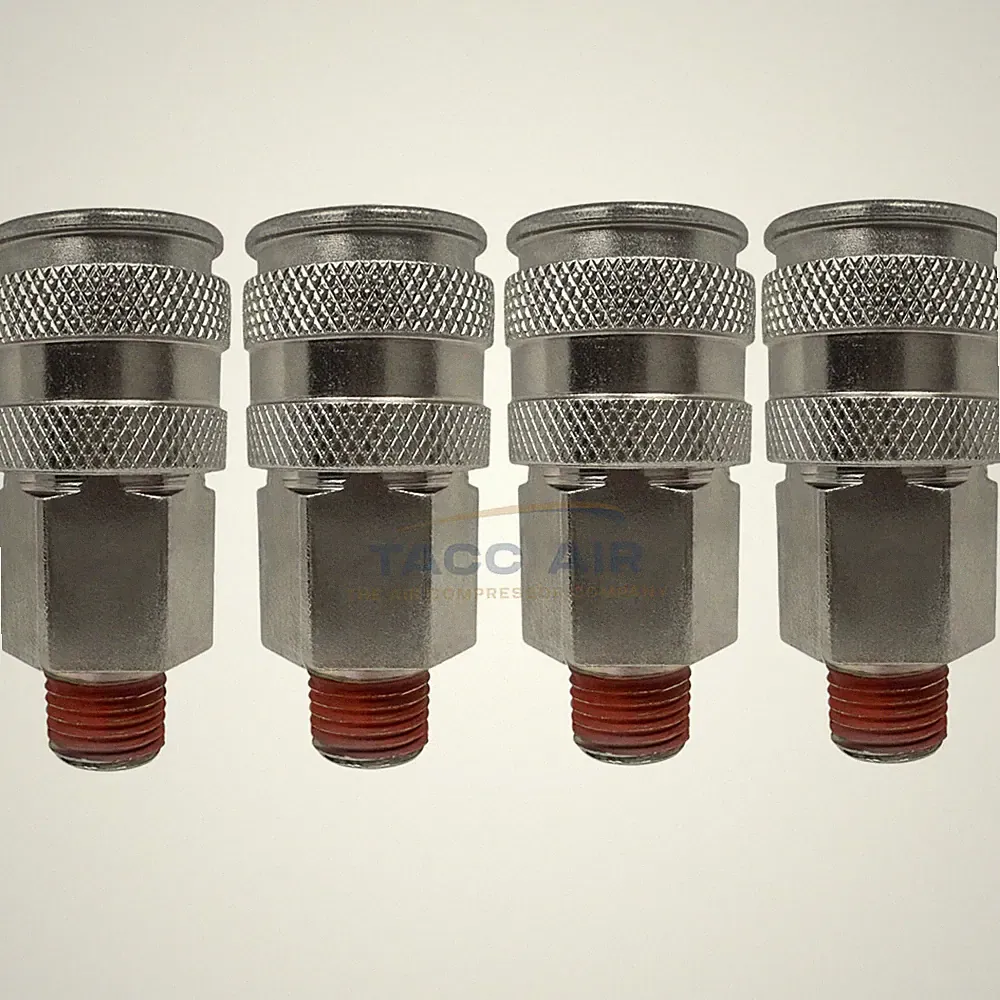 4 PC Universal 1/4" Male NPT Air Compressor Hose Quick Connect Coupler Socket