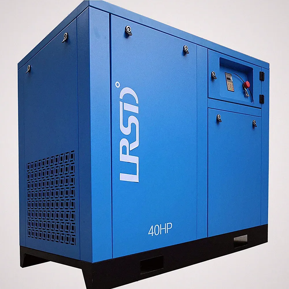460V 40HP 3Phase Industrial Rotary Screw Air Compressor 185CFM 145Psi Max 10Bar