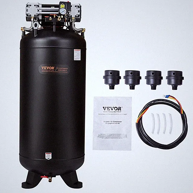 80 Gallon Air Compressor 6.5HP 145PSI Oil Free for Industrial Sites Auto Repair