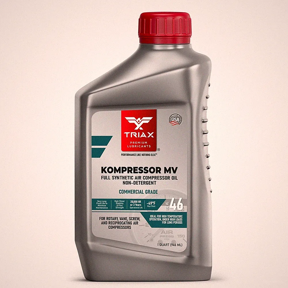 Full Synthetic Multi-Vis Air Compressor Oil 1 Quart - High Temp, Non-Detergent