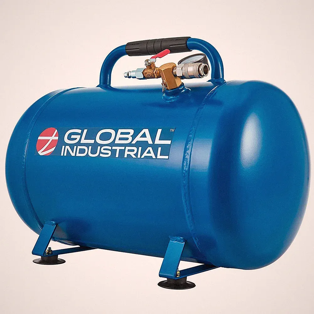 Global Industrial Horizontal Portable Air Tank 7 Gallon 150 PSI