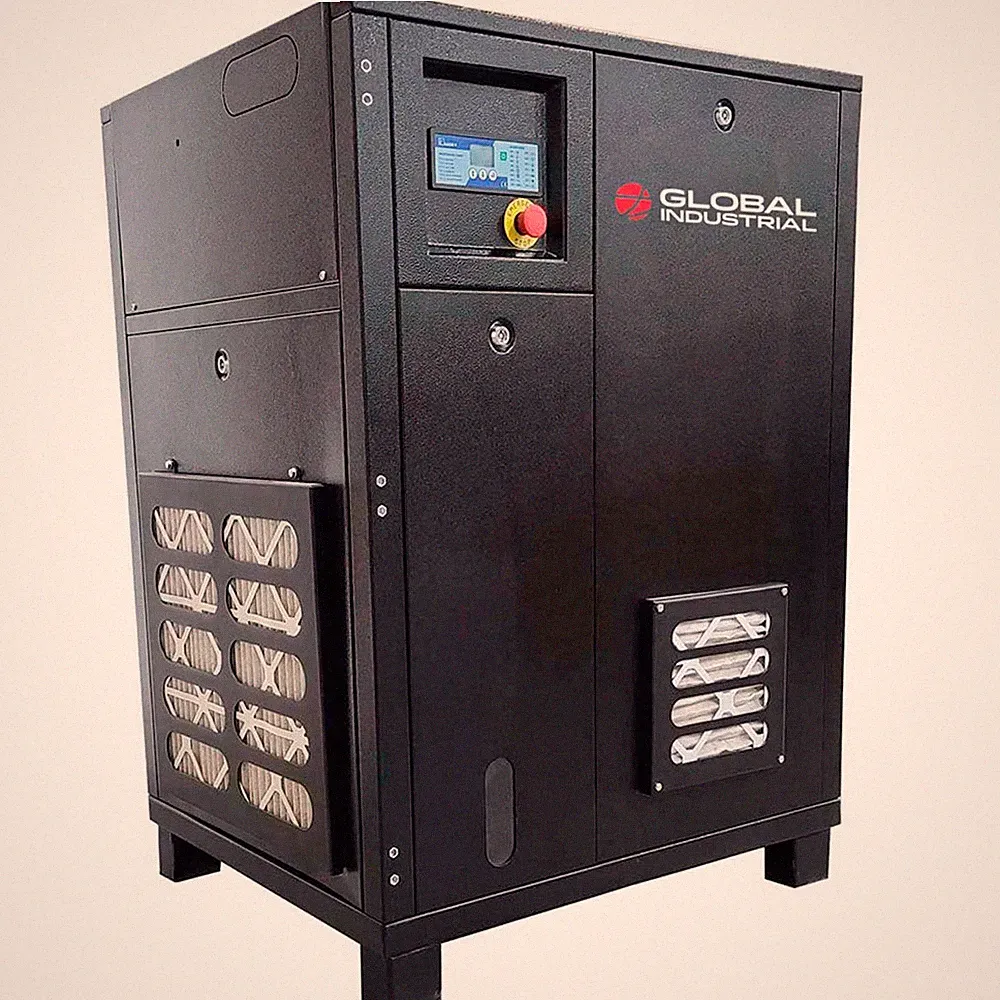 Global Industrial Tankless Rotary Screw Air Compressor 7.5 HP 1 Phase 230V