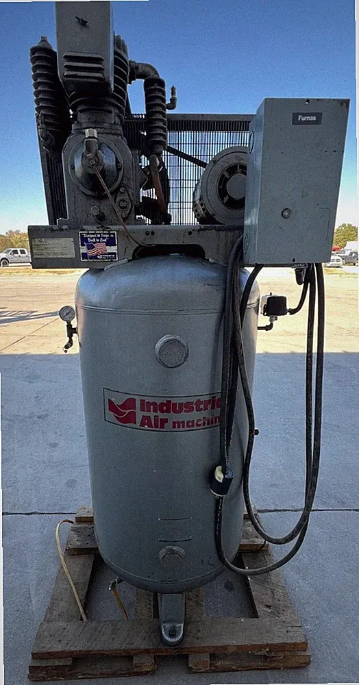 INDUSTRIAL AIR 80 GALLON STATIONARY TWO STAGE AIR COMPRESSOR C523EB0V CAST IRON