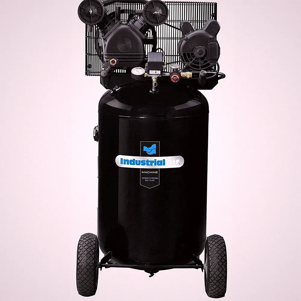 Industrial Air Compressor 1.6 Hp 30 Gallon Vertical Portable V-Twin