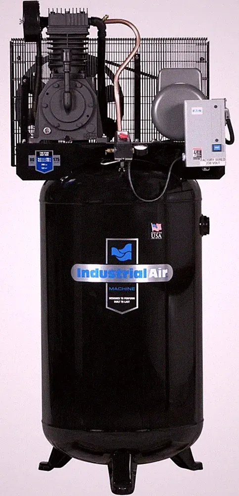 Industrial Air Compressor 5 Hp 80 Gallon 2 Stage Cast Iron