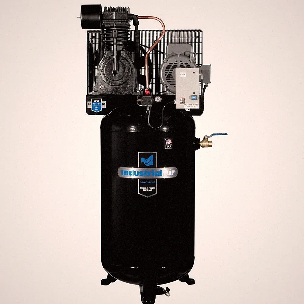 Industrial Air IV7518075 7.5 HP 230V 80 Gal. Baldor Vertical Compressor New