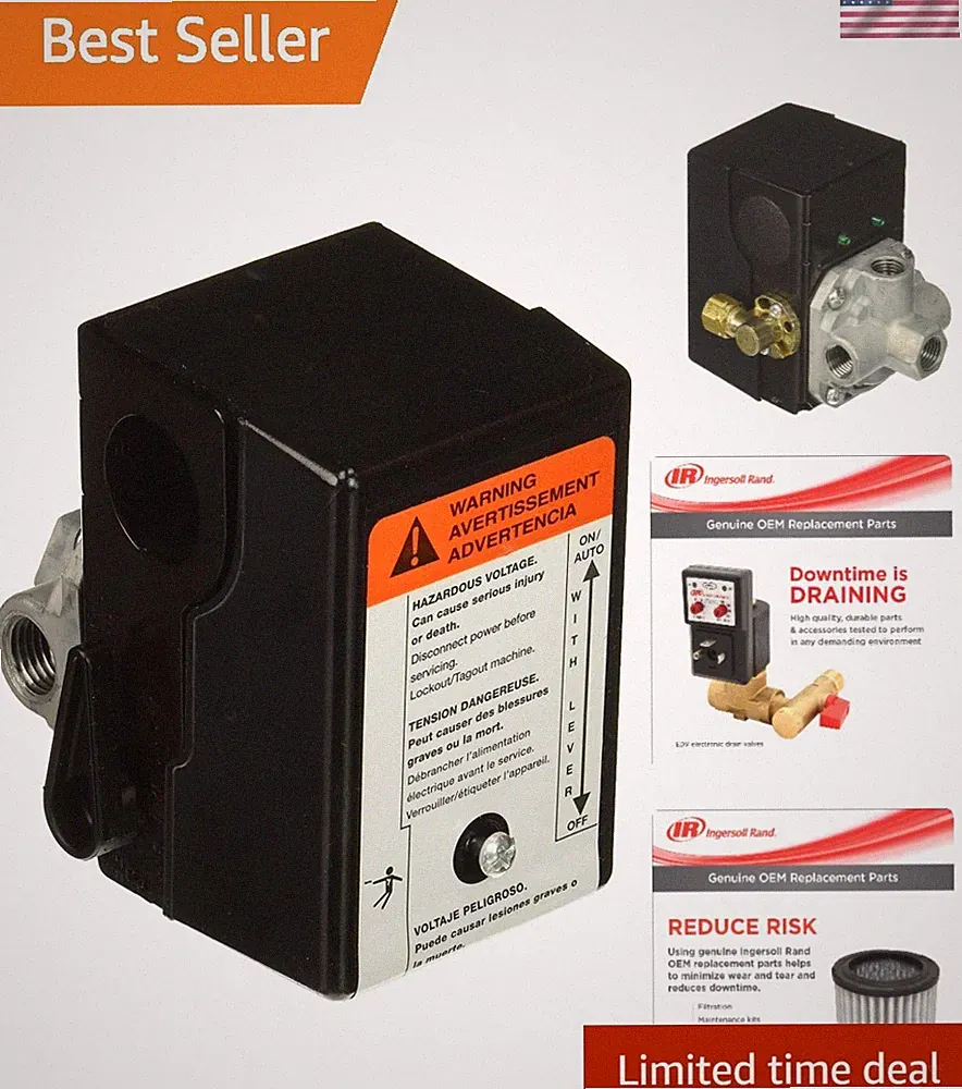 Ingersoll-Rand Pressure Switch for 5 HP Compressors – Certified Reliability