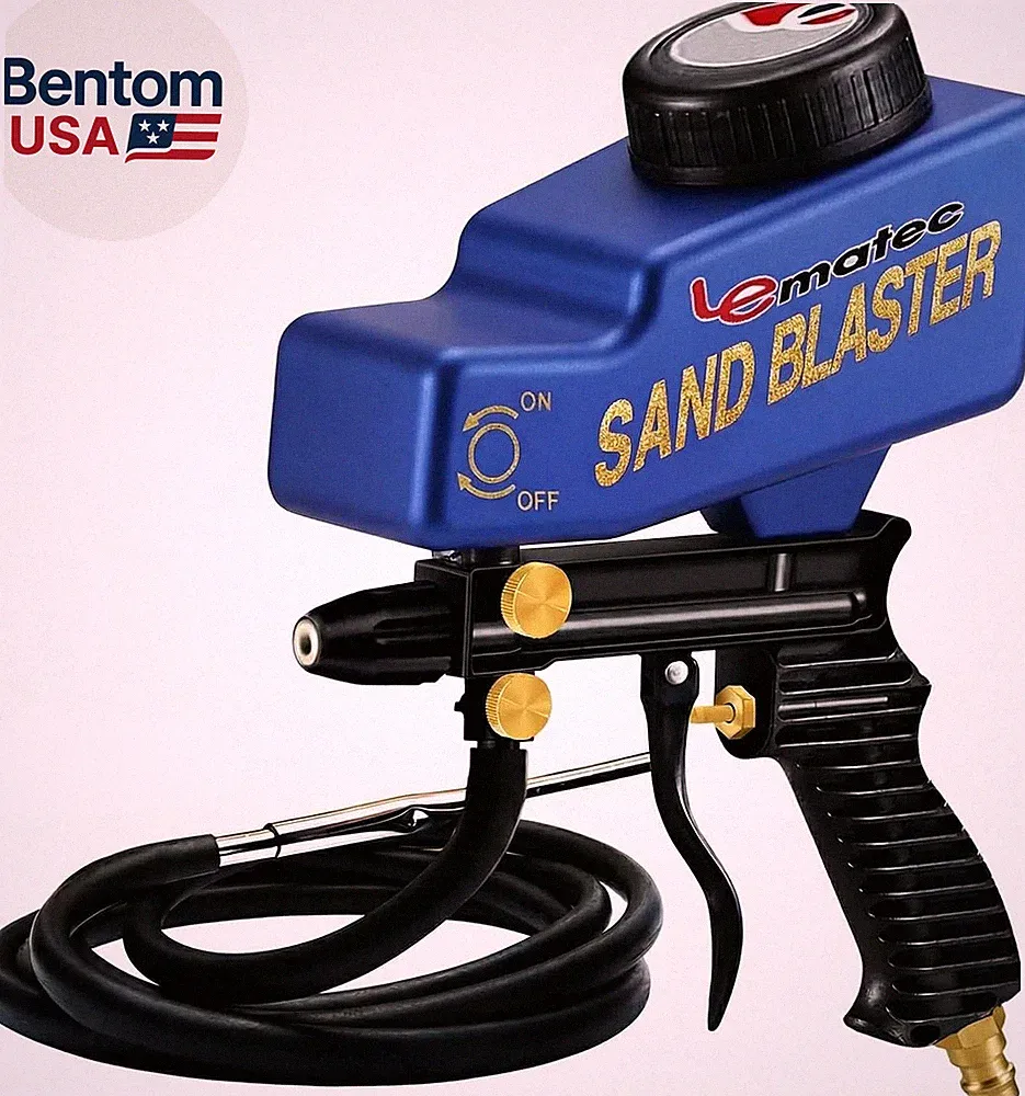 Sand Blaster Gun Kit – Portable Sandblaster for Air Compressor – Rust Removal &