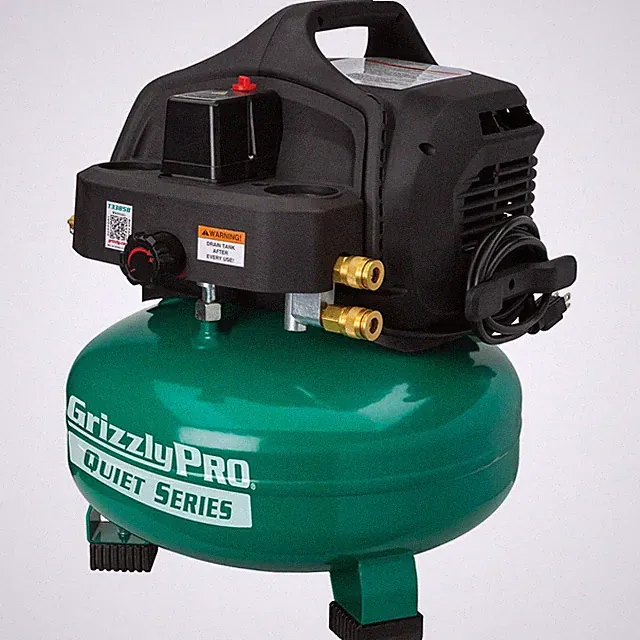 T33858 6 Gal Twin-Cylinder Oil Free Pancake Compressor