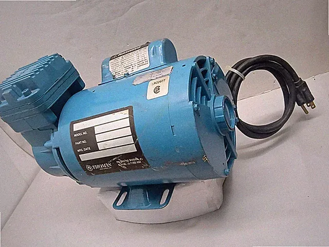 Thomas LGH-305-X Oil-Less Air Compressor Magnetek Motor Dual Voltage TESTED