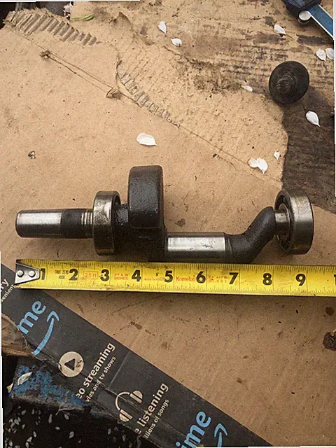 TITAN AIR COMPRESSOR INDUSTRIAL 5.5 HP TWIN CYLINDER PUMP TAC-2T CRANKSHAFT